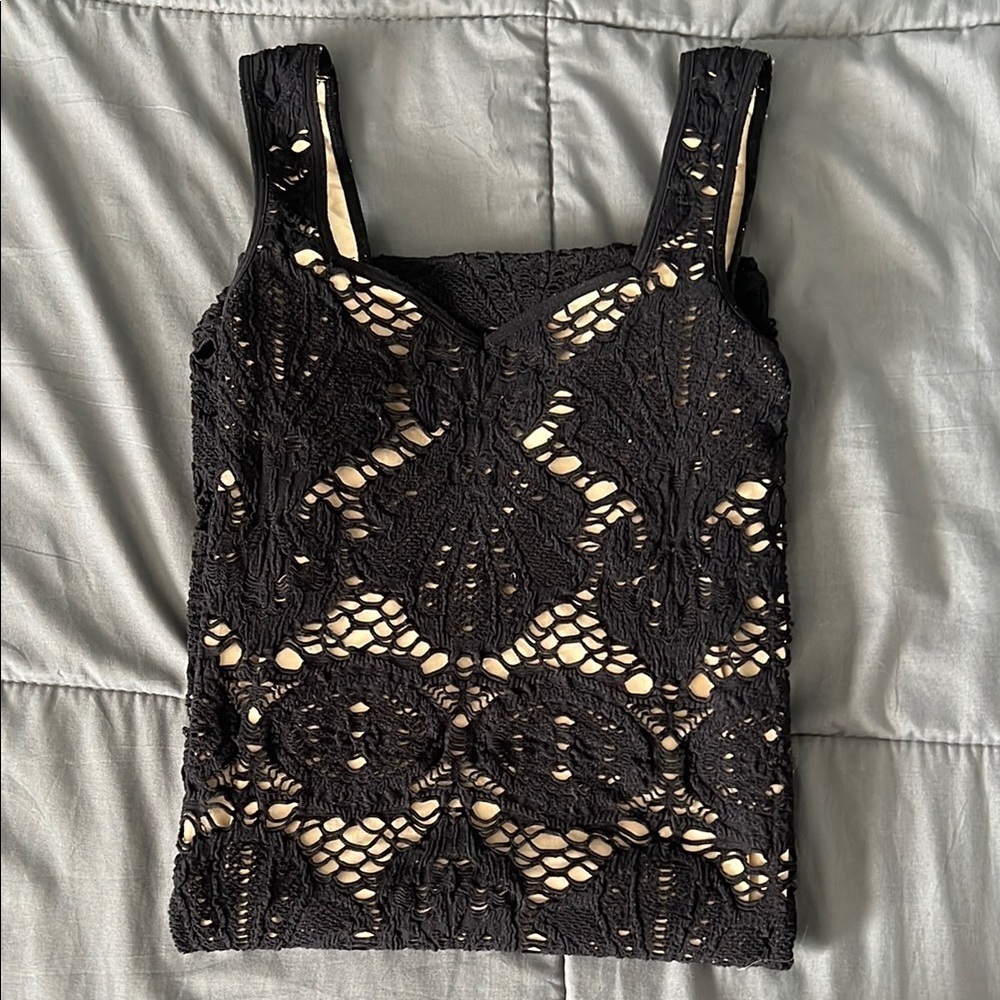 Free People Intimately Black Bodycon Tank Dress Size XS/S